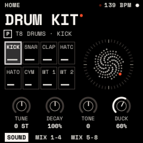 HOME on a drum track